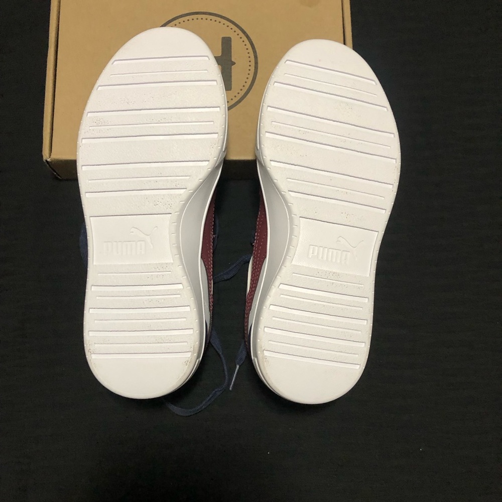 PUMA Unisex Kids Athletic Sneakers, Size 4.5, .White Navy, 11C Model 306317-51 - Picture 6 of 6